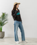 【CONVERSE/コンバース】クラックロゴ グラフィック スウェットトレーナー