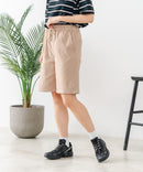 【C-FORT POINT/フォートポイント】【ウエストは総ゴム仕様で履きやすさ・動きやすさ抜群◎】シェフハーフパンツ ショートパンツ ワイド 太め 短パン ウエストゴム 楽ちん イージーパンツ 膝丈 アメカジ スケーター ストリート アウトドア