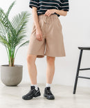 【C-FORT POINT/フォートポイント】【ウエストは総ゴム仕様で履きやすさ・動きやすさ抜群◎】シェフハーフパンツ ショートパンツ ワイド 太め 短パン ウエストゴム 楽ちん イージーパンツ 膝丈 アメカジ スケーター ストリート アウトドア