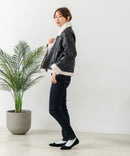 【C-FORT POINT/フォートポイント】合皮ライダースジャケット