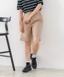 【C-FORT POINT/フォートポイント】【ウエストは総ゴム仕様で履きやすさ・動きやすさ抜群◎】シェフハーフパンツ ショートパンツ ワイド 太め 短パン ウエストゴム 楽ちん イージーパンツ 膝丈 アメカジ スケーター ストリート アウトドア