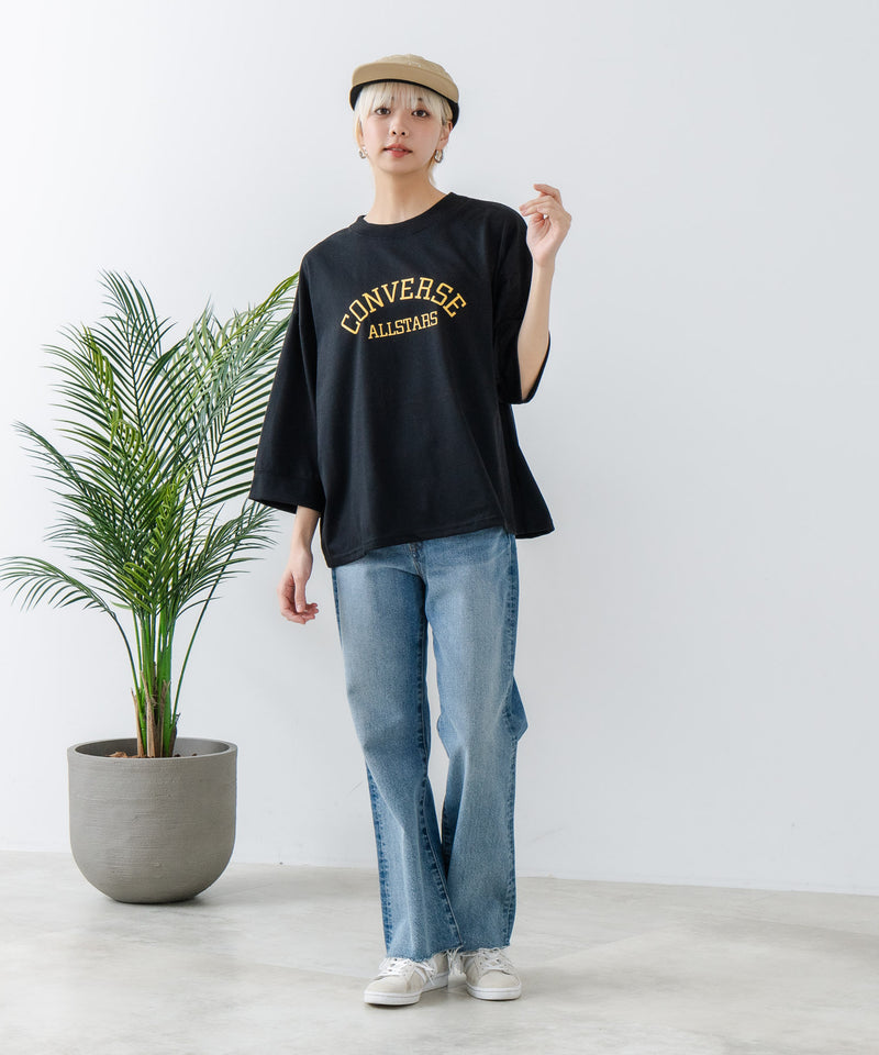 ８分袖 切替 Tシャツ  CONVERSE コンバース