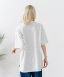 【SAVIER/サビアー】×【ZERO STAIN/ゼロステイン】【LAロゴ立体刺繍】コラボ ハーフジップ Tシャツ オーバーサイズ 汗染み防止 ストリート・スケーター