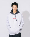 裏起毛 胸刺繍 フード配色 バイカラー フーディー  プルオーバー パーカー THRASHER スラッシャー　