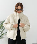 【C-FORT POINT/フォートポイント】フェイクレザー 中綿ブルゾン