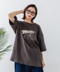 【CONVERSE/コンバース】×【TOM AND JERRY/トムとジェリー】ブランドロゴ プリント オーバーサイズ Tシャツzo