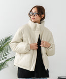 【C-FORT POINT/フォートポイント】フェイクレザー 中綿ブルゾン