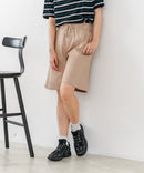 【C-FORT POINT/フォートポイント】【ウエストは総ゴム仕様で履きやすさ・動きやすさ抜群◎】シェフハーフパンツ ショートパンツ ワイド 太め 短パン ウエストゴム 楽ちん イージーパンツ 膝丈 アメカジ スケーター ストリート アウトドア