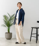 【U.S. POLO ASSN./ユーエスポロアッスン】ワンポイントロゴ刺繍 7分袖 デニムシャツ ❘ジーンズメイト公式オンラインショップ