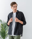 COOLMAXリネンミックス7分袖シャツ【BLUE STANDARD/ブルースタンダード