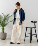 【U.S. POLO ASSN./ユーエスポロアッスン】ワンポイントロゴ刺繍 7分袖 デニムシャツ ❘ジーンズメイト公式オンラインショップ