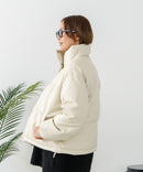 【C-FORT POINT/フォートポイント】フェイクレザー 中綿ブルゾン