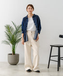 【U.S. POLO ASSN./ユーエスポロアッスン】ワンポイントロゴ刺繍 7分袖 デニムシャツ ❘ジーンズメイト公式オンラインショップ