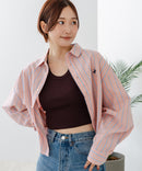 【BEVERLY HILLS POLO CLUB/ビバリーヒルズポロクラブ】【選べる2シルエット】オックスワイドシャツ（クロップド丈 or ビッグシルエット）ポニー刺繍