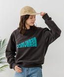 【CONVERSE/コンバース】クラックロゴ グラフィック スウェットトレーナー