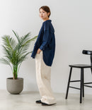 【U.S. POLO ASSN./ユーエスポロアッスン】ワンポイントロゴ刺繍 7分袖 デニムシャツ ❘ジーンズメイト公式オンラインショップ