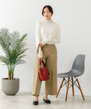 【C-FORT POINT/フォートポイント】シアー 切り替え ハイネック プルオーバー