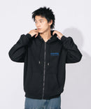 THRASHER スラッシャー 裏起毛 胸刺繍 フード刺繍 フルジップフーディー ジップパーカー