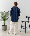 【U.S. POLO ASSN./ユーエスポロアッスン】ワンポイントロゴ刺繍 7分袖 デニムシャツ ❘ジーンズメイト公式オンラインショップ