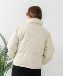 【C-FORT POINT/フォートポイント】フェイクレザー 中綿ブルゾン