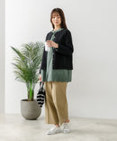 【FORT POINT/フォートポイント】バスク天竺 クルーネック カーディガン