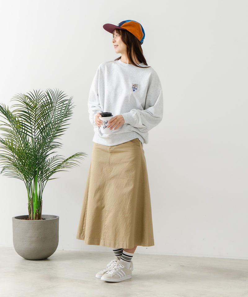 【C-FORT POINT/フォートポイント】ネコマフラー刺繍 スウェットトレーナー