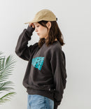 【CONVERSE/コンバース】クラックロゴ グラフィック スウェットトレーナー