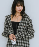 【BEVERLY HILLS POLO CLUB/ビバリーヒルズポロクラブ】ネルチェックシャツパーカー