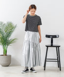 【C-FORT POINT/フォートポイント】ボーダークロップド丈Ｔシャツ