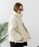 【C-FORT POINT/フォートポイント】フェイクレザー 中綿ブルゾン