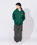 THRASHER スラッシャー 裏起毛 胸刺繍 フード刺繍 フルジップフーディー ジップパーカー