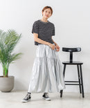 【C-FORT POINT/フォートポイント】ボーダークロップド丈Ｔシャツ