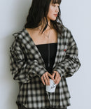 【BEVERLY HILLS POLO CLUB/ビバリーヒルズポロクラブ】ネルチェックシャツパーカー