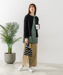 【FORT POINT/フォートポイント】バスク天竺 クルーネック カーディガン