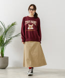 【C-FORT POINT/フォートポイント】アニマルプリント(フレンチブルドッグ) スウェットトレーナー