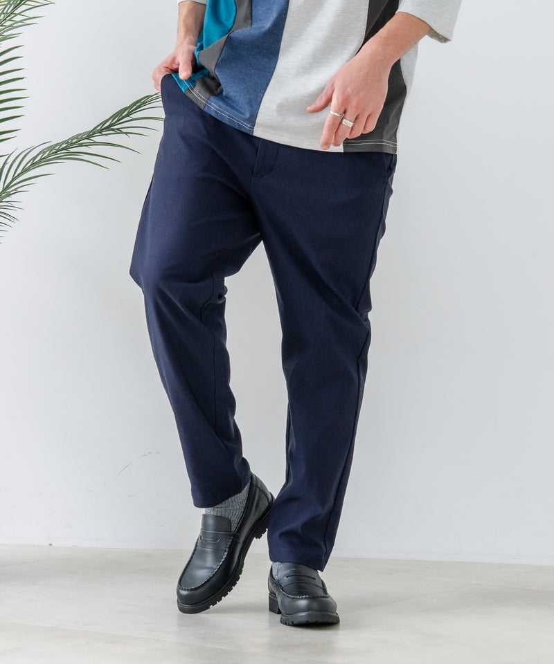 快適！スーパーストレッチイージーパンツ イージーケア 接触冷感 前開き ウエストゴム UVカット【Blue Standard:ブルースタンダード】