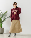 【C-FORT POINT/フォートポイント】アニマルプリント(フレンチブルドッグ) スウェットトレーナー