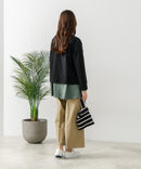 【FORT POINT/フォートポイント】バスク天竺 クルーネック カーディガン