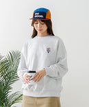 【C-FORT POINT/フォートポイント】ネコマフラー刺繍 スウェットトレーナー