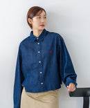 【BEVERLY HILLS POLO CLUB/ビバリーヒルズポロクラブ】【選べる2シルエット】オックスワイドシャツ（クロップド丈 or ビッグシルエット）ポニー刺繍