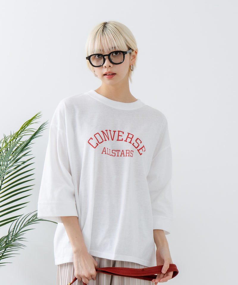 ８分袖 切替 Tシャツ  CONVERSE コンバース