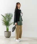 【FORT POINT/フォートポイント】バスク天竺 クルーネック カーディガン