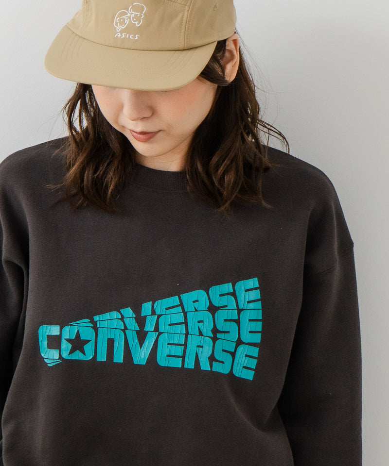 【CONVERSE/コンバース】クラックロゴ グラフィック スウェットトレーナー