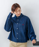 【BEVERLY HILLS POLO CLUB/ビバリーヒルズポロクラブ】【選べる2シルエット】オックスワイドシャツ（クロップド丈 or ビッグシルエット）ポニー刺繍