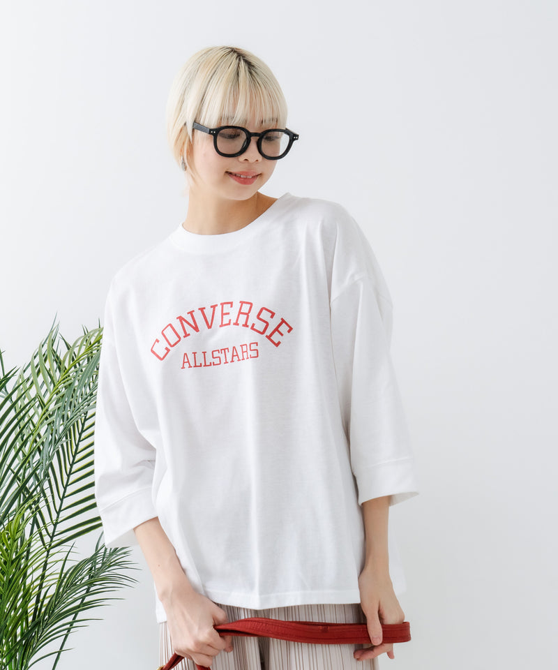 ８分袖 切替 Tシャツ  CONVERSE コンバース