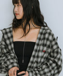 【BEVERLY HILLS POLO CLUB/ビバリーヒルズポロクラブ】ネルチェックシャツパーカー