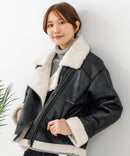 【C-FORT POINT/フォートポイント】合皮ライダースジャケット