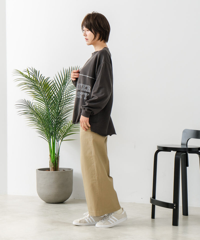 【C-FORT POINT/フォートポイント】裏毛 リメイク風 スウェットトレーナー