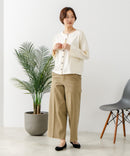 【C-FORT POINT/フォートポイント】バスク天竺 クルーネック カーディガン