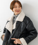 【C-FORT POINT/フォートポイント】合皮ライダースジャケット